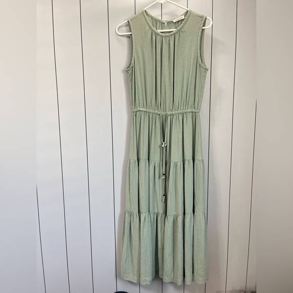 Calvin Klein Sleeveless Midi Dress – Sage Green, Like New - Picture 1 of 7